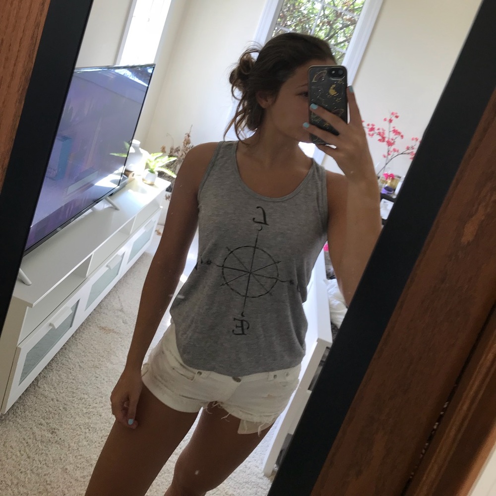 Gray tank top